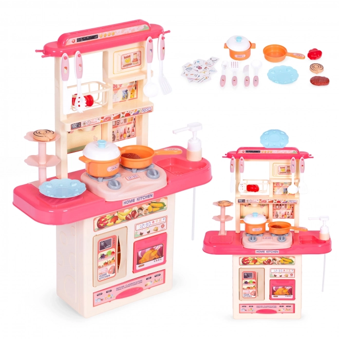 Cucina giocattolo per bambini con suoni e luci LED