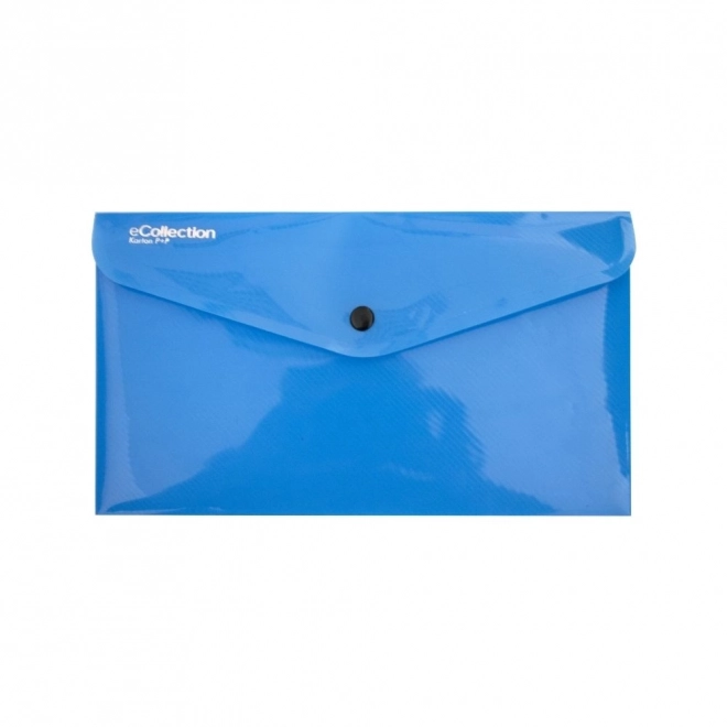 Pochette con bottone DL eCollection blu