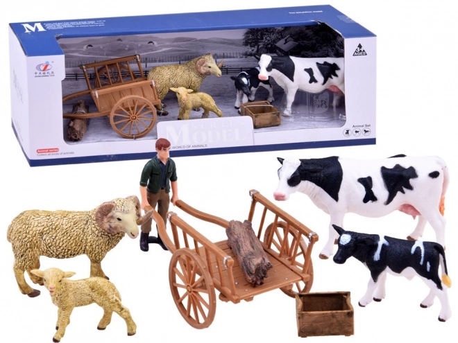 Set di figure animali da fattoria – C