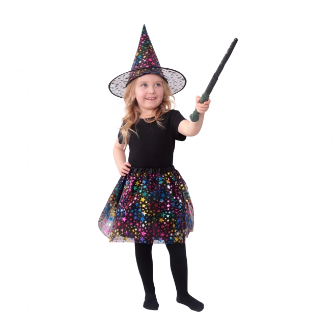 Costume da Strega Bambina con Gonna Tutu e Cappello