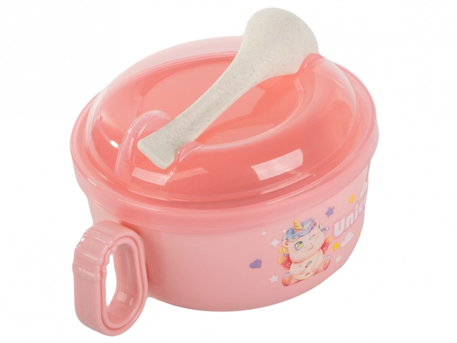 Set di stoviglie per alimenti per bambini con manico