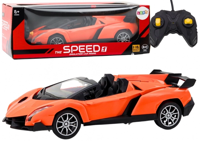 Auto sportiva radiocomandata arancione 1:16