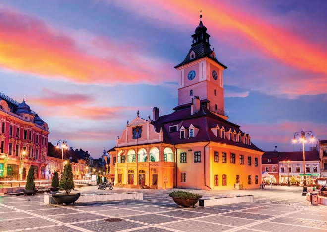 Puzzle Piazza del Municipio, Brașov, Romania 1000 pezzi