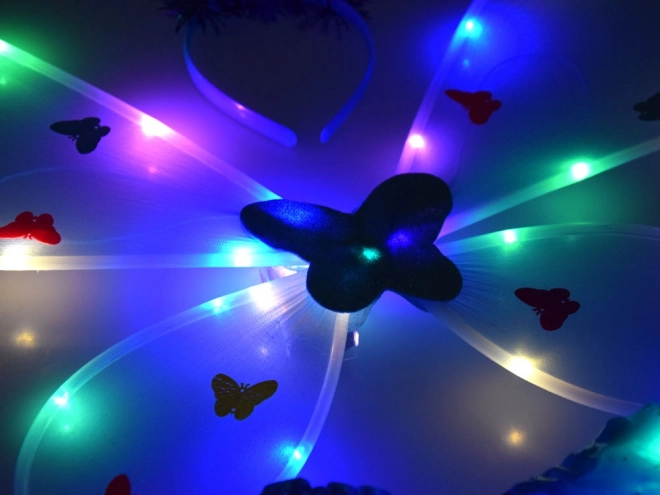 Costume luminoso per piccola fata blu