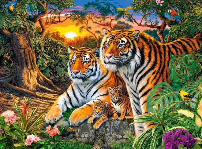 Puzzle 2000 pezzi Tiger Family