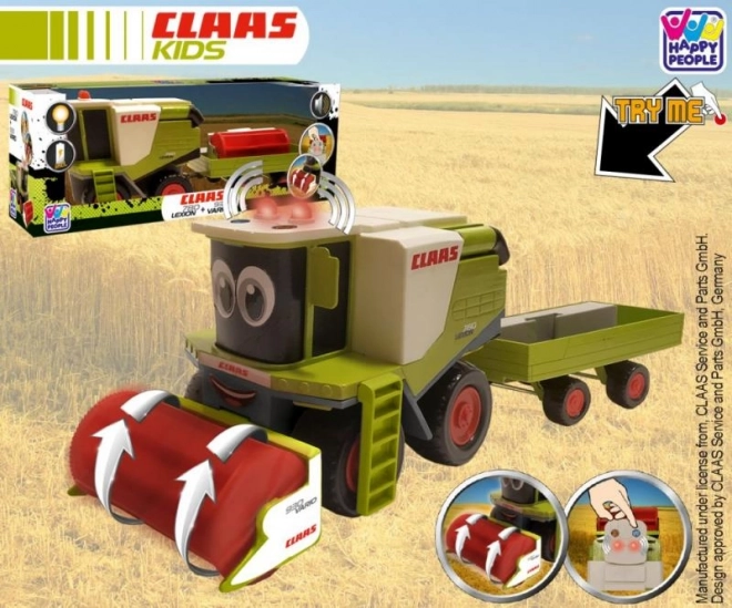 Kombajn Claas con Rimorchio per Bambini Happy People