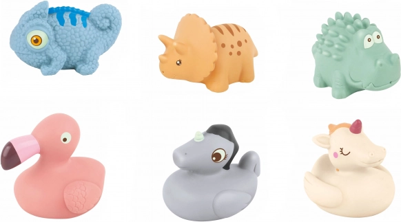 Animaletti di gomma per il bagno - set da 3 pezzi