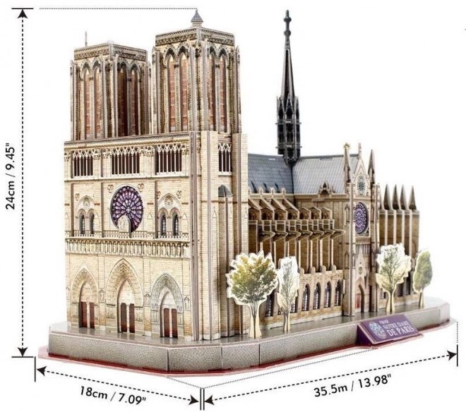 Puzzle 3D Cattedrale di Notre Dame National Geographic