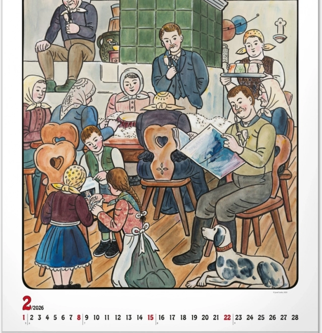 calendario da parete Josef Lada 2026