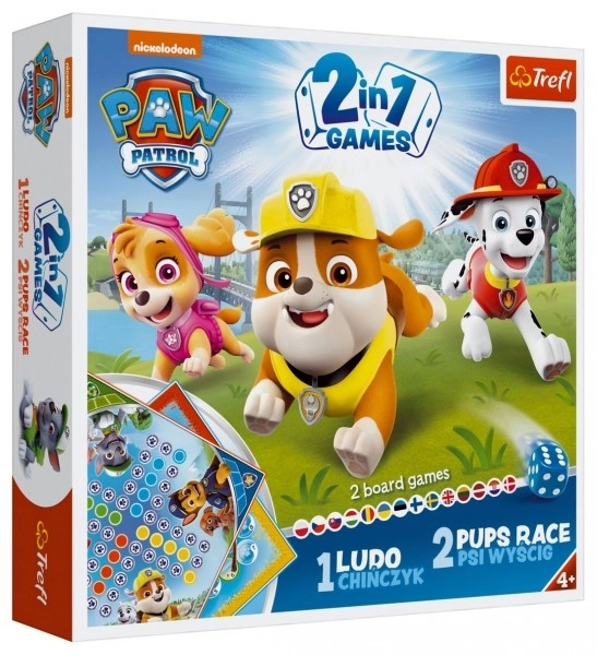 Trefl: Gioco 2 in 1 - Ludo: Paw Patrol