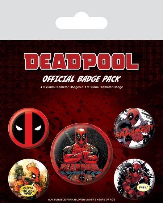 Set di badge Deadpool