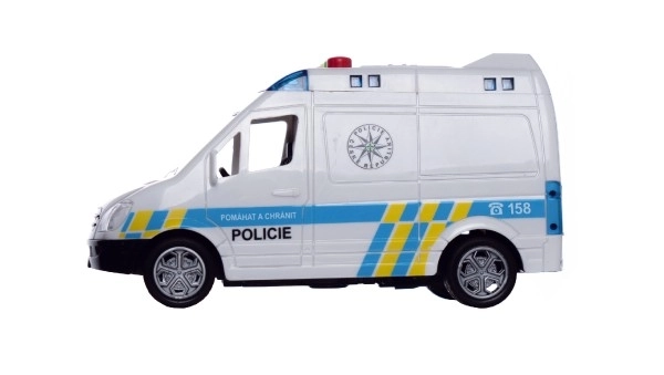 Auto Polizia Plastica con Suono e Luce 15cm