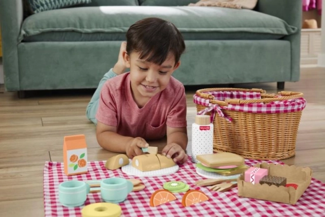 Cestino da picnic con leccornie di legno Fisher-Price