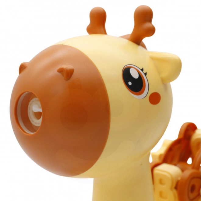 Macchina per bolle di sapone Giraffa 2 in 1 per bambini
