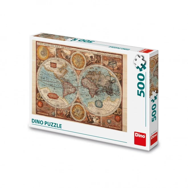 Puzzle mappa del mondo del 1626 - 500 pezzi