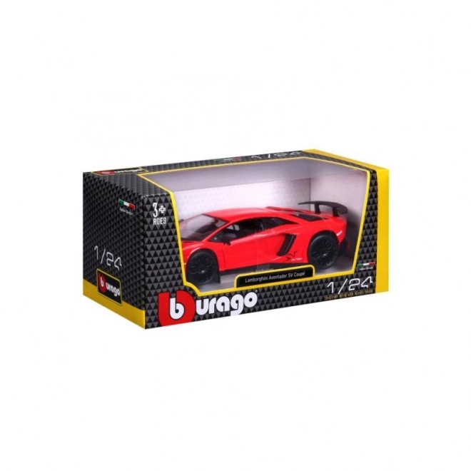 Lamborghini Aventador LP 750-4 SV Rosso Scala 1:24