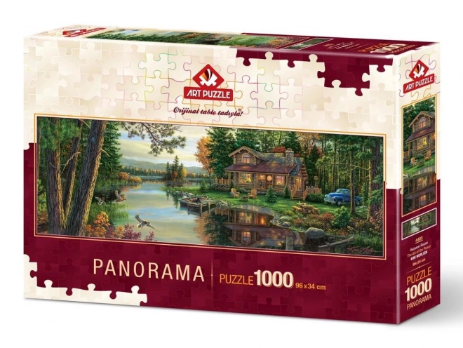 Puzzle panoramico rilassamento al rifugio 1000 pezzi