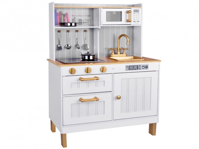 Cucina in Legno Bianca con Accessori per Bambini