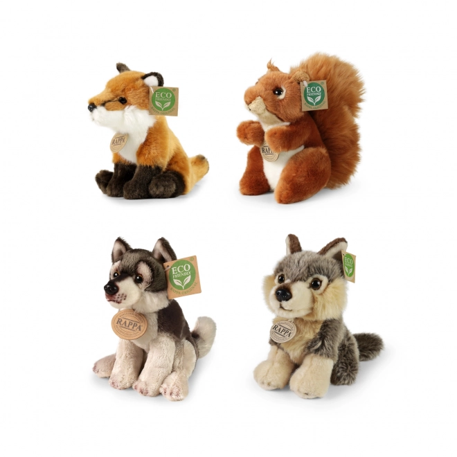 Set completo di peluche animali della foresta eco-friendly