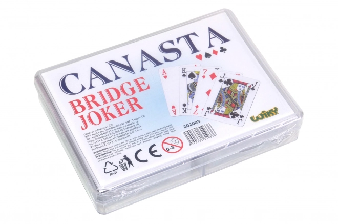 Carte da gioco Canasta in scatola di plastica