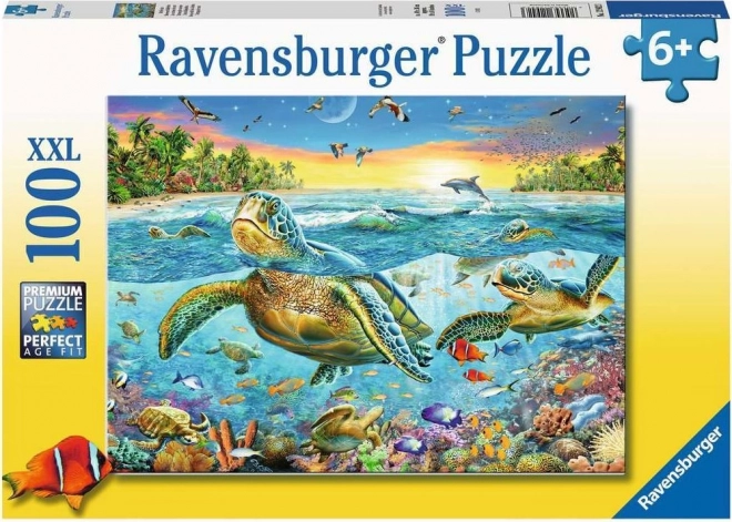 Puzzle Tartarughe Marine XXL 100 pezzi