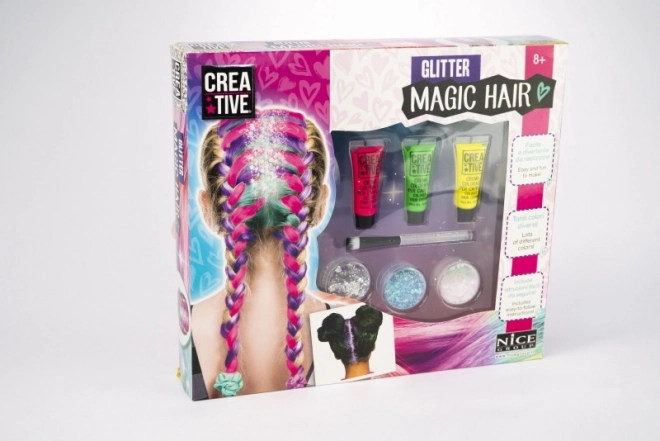 Set per decorazione capelli con glitter Nice