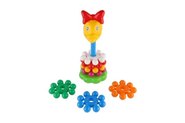 Piramide ad anelli in plastica 26cm per bambini