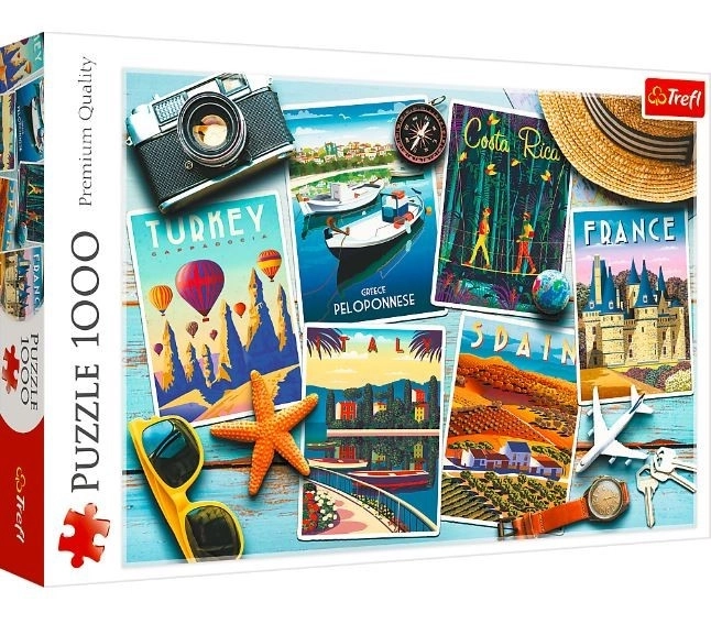 Puzzle 1000 pezzi - Cartoline estive