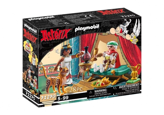 Set Asterix Cesare e Cleopatra con leopardo