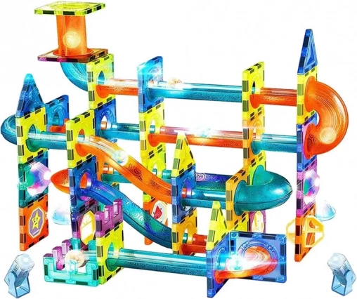 Pista a sfere magnetica con luci