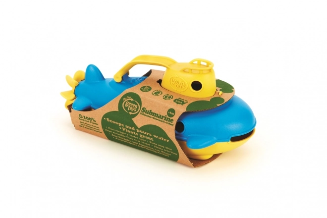 Green Toys sottomarino con manico giallo