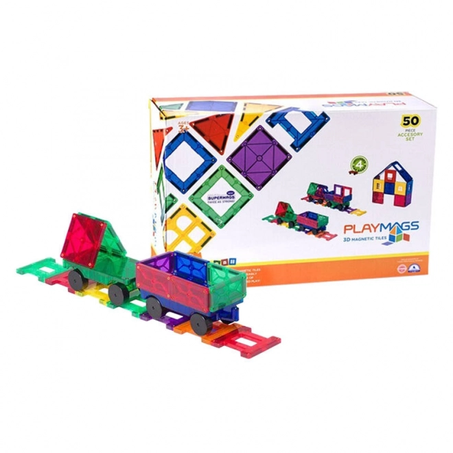 Costruzioni magnetiche 3D Treno Playmags