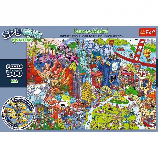 Puzzle 500 pezzi Spy Guy Oggetti Smarriti USA