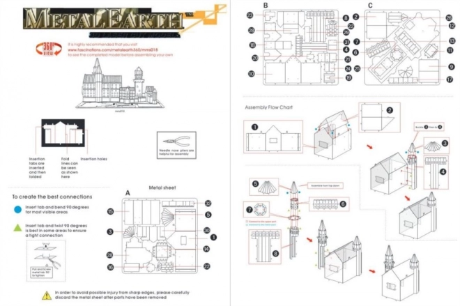 Puzzle 3D Neuschwanstein METAL EARTH