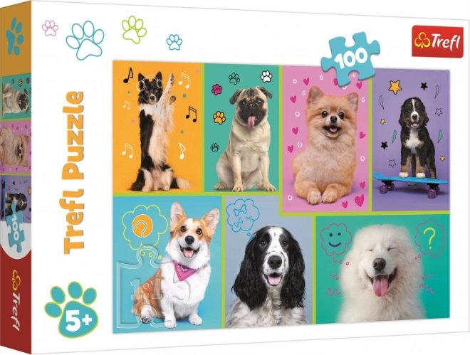 Puzzle Nel Mondo Di Cane 100 Pezzi Trefl