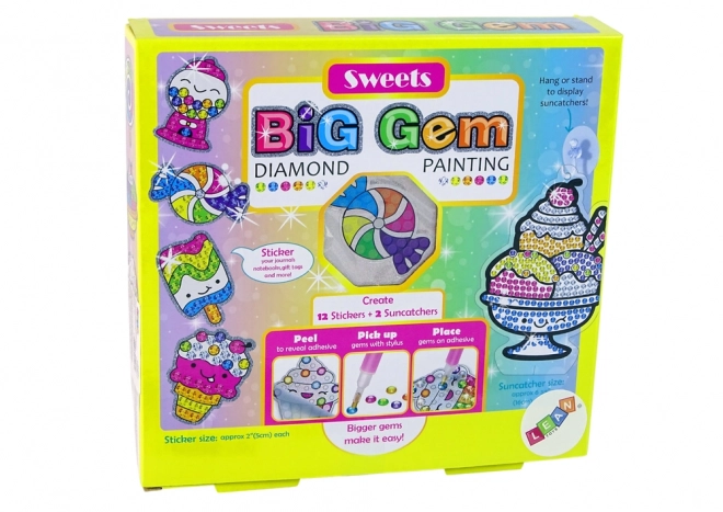 Ricamo di diamante Kit creativo Adesivi Applicazione diamanti Dolci