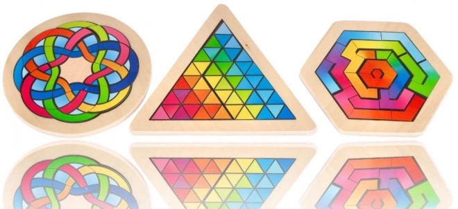 Puzzle in legno con enigma a esagono Goki