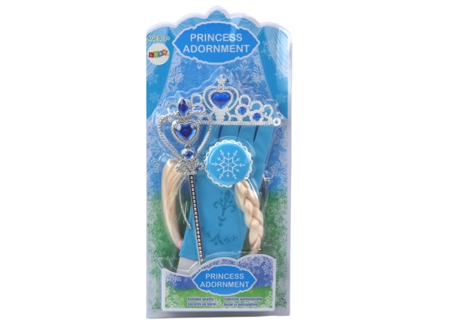 Elegante guanto blu