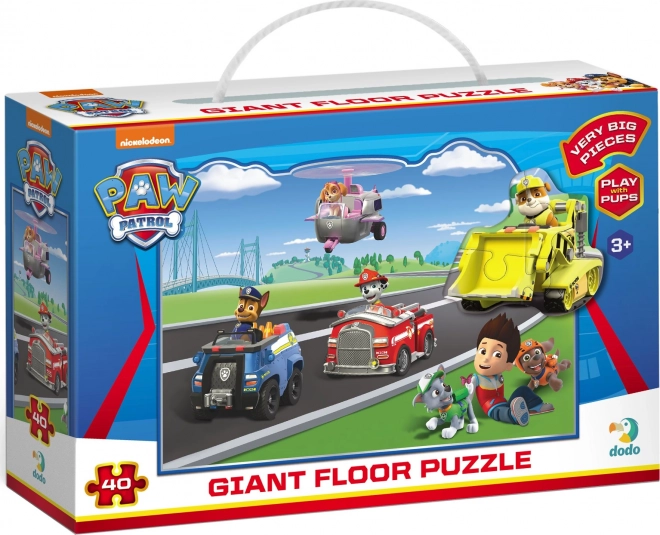 Grande puzzle da pavimento Paw Patrol 40 pezzi