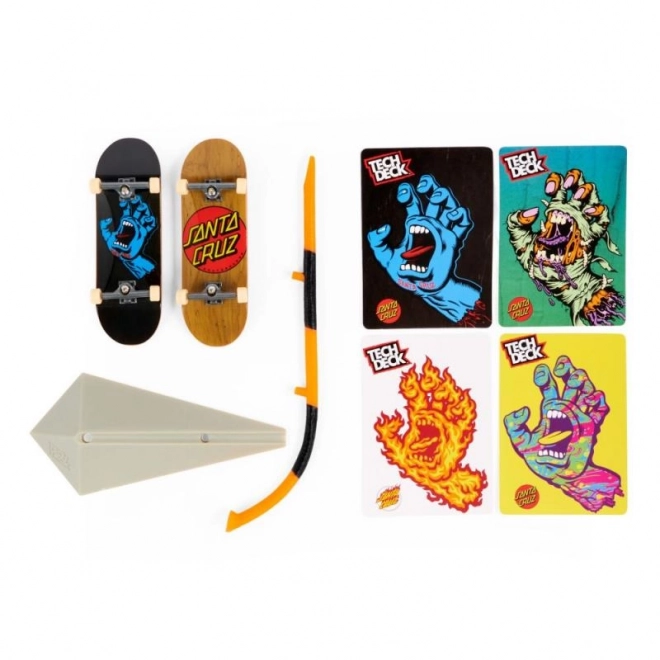 Tech Deck Fingerboard Con Ostacolo