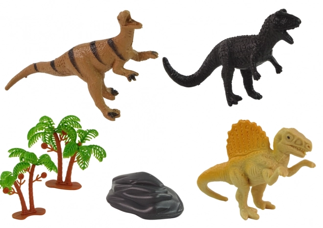 Set figure dinosauri in tubo con accessori