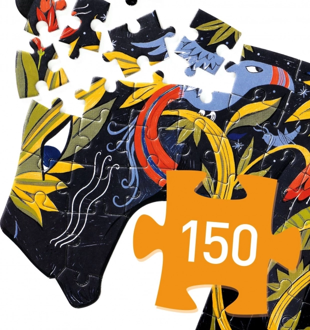 Puzzle contorno DJECO Pantera 150 pezzi