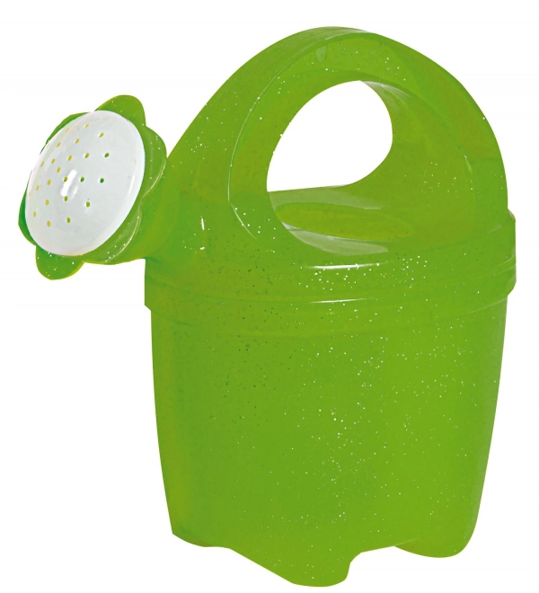 Annika Innaffiatore Trasparente con Glitter 1,5 l - Verde