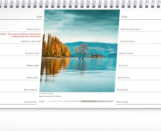 Calendario da tavolo Paesaggio 2026