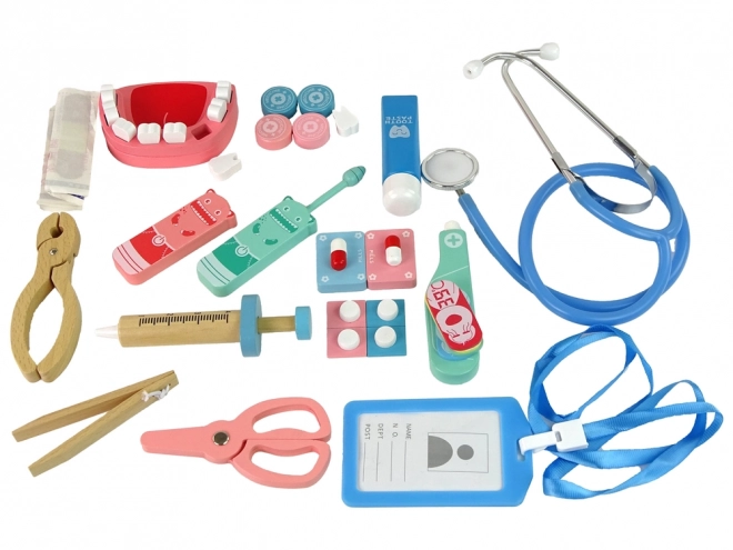 Set di primo soccorso medico in legno