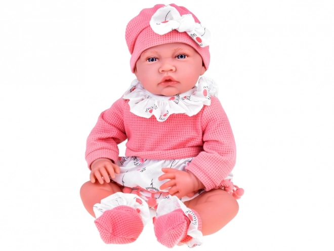 Bambola interattiva BOBAS bambina con set rosa