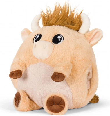 Cozy Noxxiez cuscino peluche riscaldante 3 in 1 – mucca di montagna