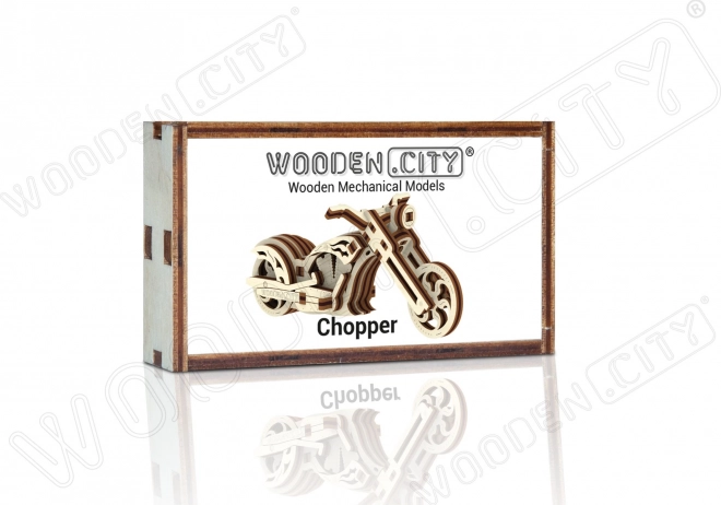 Puzzle 3D in Legno Motocicletta Chopper