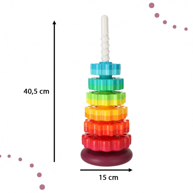 Torre Arcobaleno con Anelli da Impilare