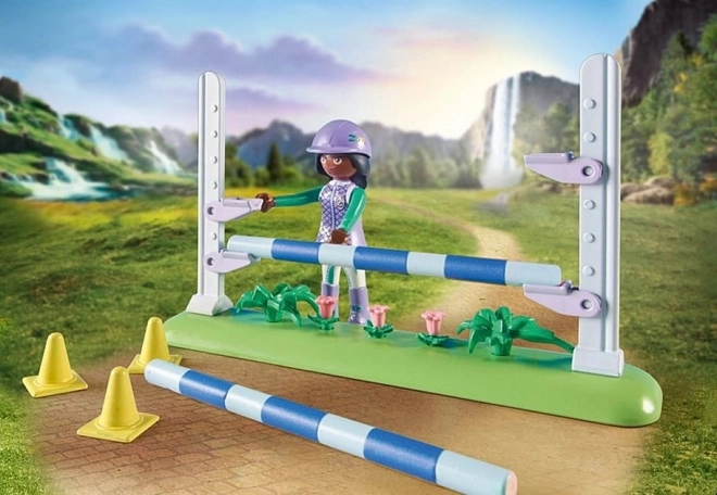 Set playmobil Horses Zoe e Blaze con ostacoli